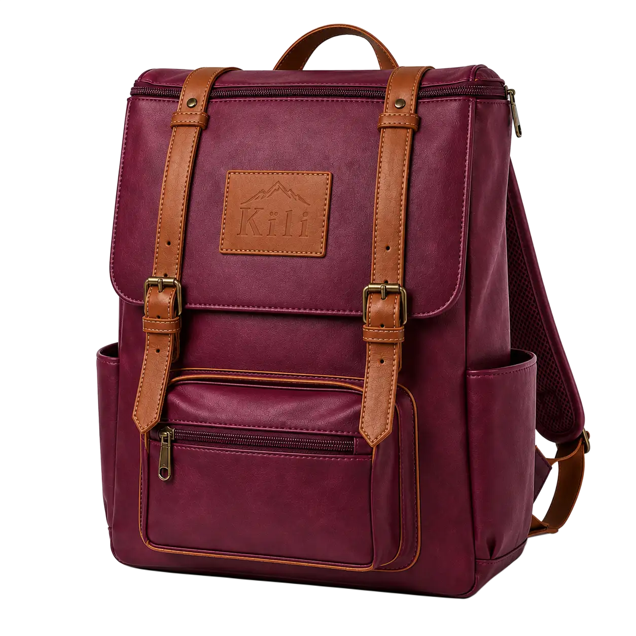 Burgundy Kïli heritage backpack